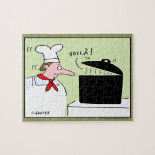 Puzzle Gracioso chef francés Art Voila Gourmet Personaliz