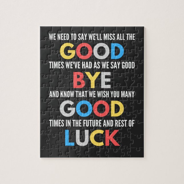 Puzzle Gracioso Despediéndose De Adiós (Vertical)