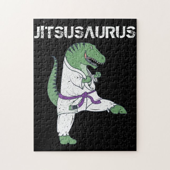 Puzzle Gracioso Jujitsu, obsequios de T-Rex Jiu Jitsu Bla (Vertical)