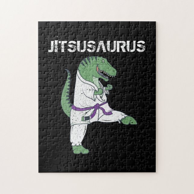 Puzzle Gracioso Jujitsu, obsequios de T-Rex Jiu Jitsu Bla (Vertical)