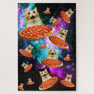 Puzzle Gracioso pizza espacial