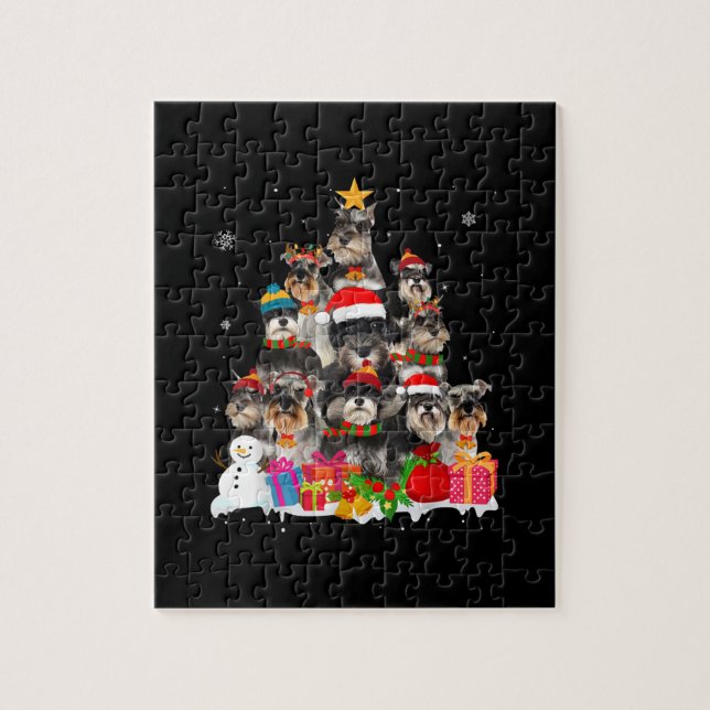 Puzzle Gracioso regalo de Amante del Perro Mascota Schnau (Vertical)