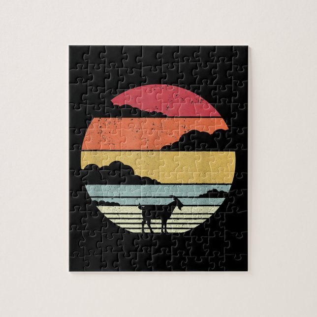 Puzzle Gracioso regalo de cabra vintage (Vertical)