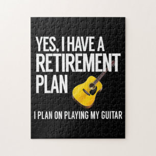 Puzzle Gracioso regalo de jubilación del guitarrista