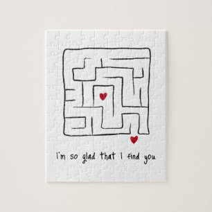 Puzzle Gracioso toque a mano Maze Valentine Gifts