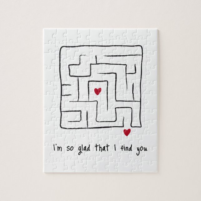 Puzzle Gracioso toque a mano Maze Valentine Gifts (Vertical)