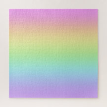 Gradiente de arcoiris pastel Desafiando rompecabez