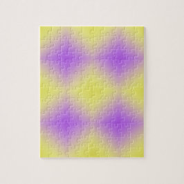 Puzzle Gradiente de patrón de diamante amarillo a púrpura