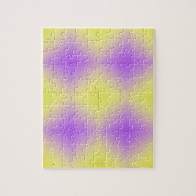 Puzzle Gradiente de patrón de diamante amarillo a púrpura (Vertical)