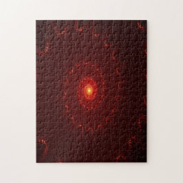 Puzzle Gradiente De Swirl Fiery Red Sparkle