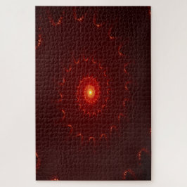 Puzzle Gradiente De Swirl Fiery Red Sparkle