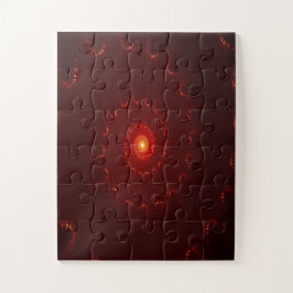 Puzzle Gradiente De Swirl Fiery Red Sparkle
