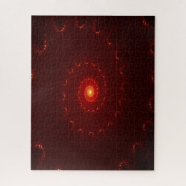 Puzzle Gradiente De Swirl Fiery Red Sparkle
