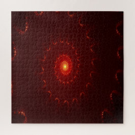 Puzzle Gradiente De Swirl Fiery Red Sparkle