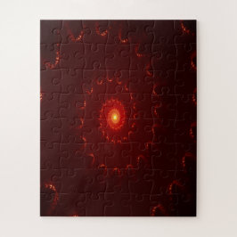 Puzzle Gradiente De Swirl Fiery Red Sparkle