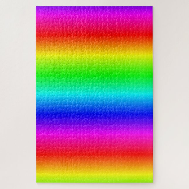 Puzzle Gradiente Degradado de Arcoíris Colorido (Vertical)