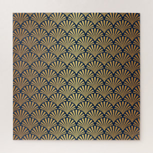 Puzzle Gradiente dorado: Art Deco sin foco
