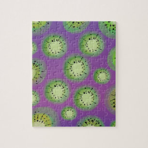 Puzzle Gradiente Moderno y Kiwi Fruta Púrpura