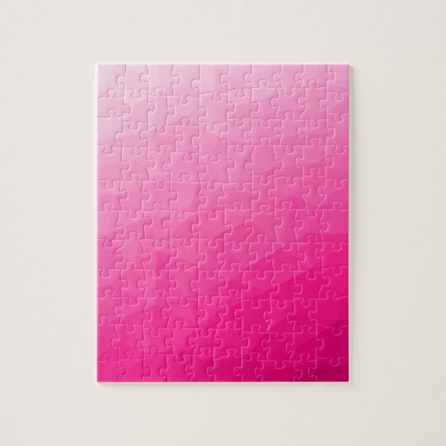 Puzzle Gradiente rosa caliente Patrón de malla geométrica (Vertical)