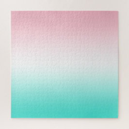 Puzzle Gradiente Turquesa y Blanco Rosa