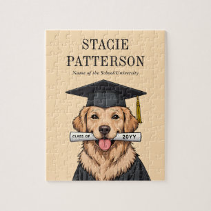 Puzzle Graduación de personalizado Perro recuperador de o