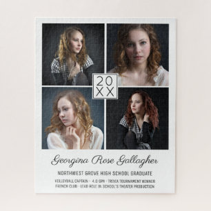 Puzzle Graduación Mantener el Collage de fotos moderno c