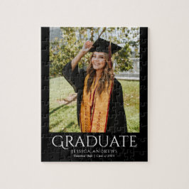 Puzzle Graduación simple Elegante y moderna foto de gradu