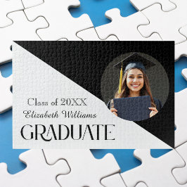 Puzzle Graduación simple en blanco y negro