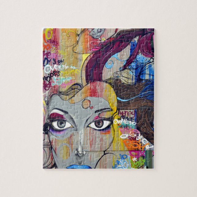Puzzle graffiti-508272 pintura mural de arte callejero (Vertical)