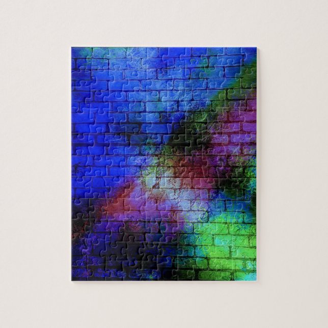 Puzzle Graffiti mural (Vertical)