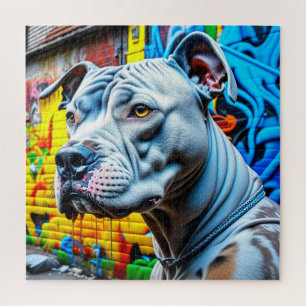 Puzzle Graffiti urbano Arte callejero Pitbull