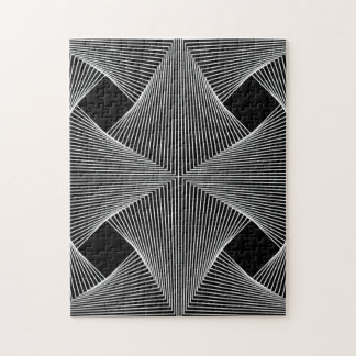 Puzzle Gráfica de ilusión óptica vectorial que sopla la m