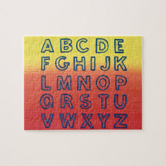 Puzzle Gráfico alfabético Letras Fundas superiores Rompec