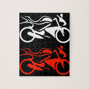 Puzzle Gráfico artístico de la moto