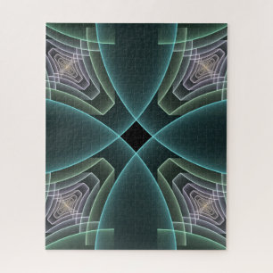 Puzzle Gráfico de arte fractal geométrico moderno turques