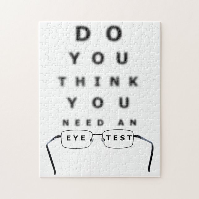 Puzzle Gráfico de pruebas oculares (Vertical)