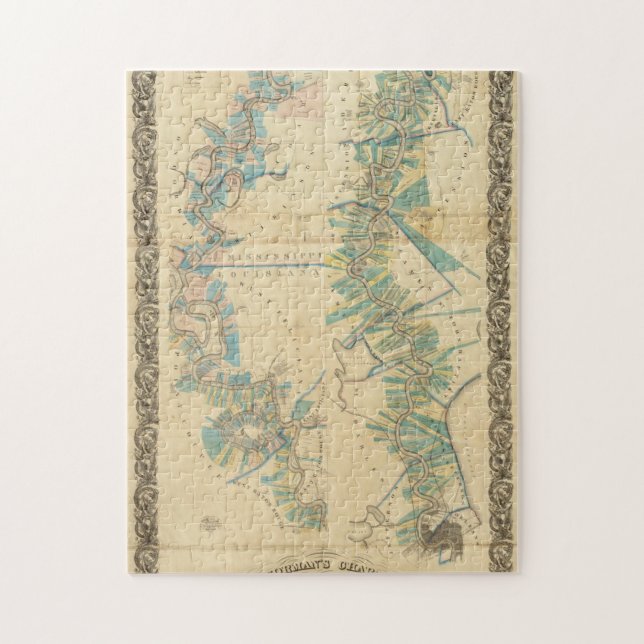 Puzzle Gráfico del río Misisipi inferior (Vertical)