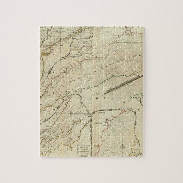 Puzzle Gráfico exacto del río San Lorenzo (Vertical)