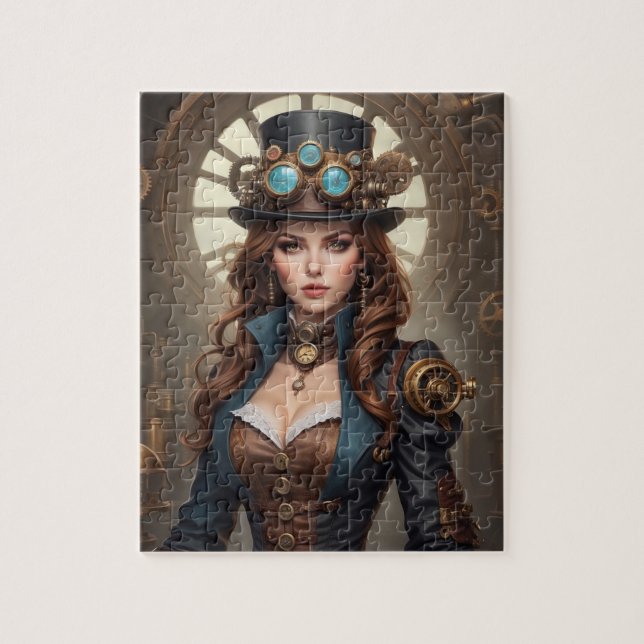 Puzzle Gráfico inspirado por Steampunk (Vertical)