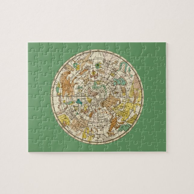 Puzzle Gráfico y mapa de constelaciones de estrellas del  (Horizontal)