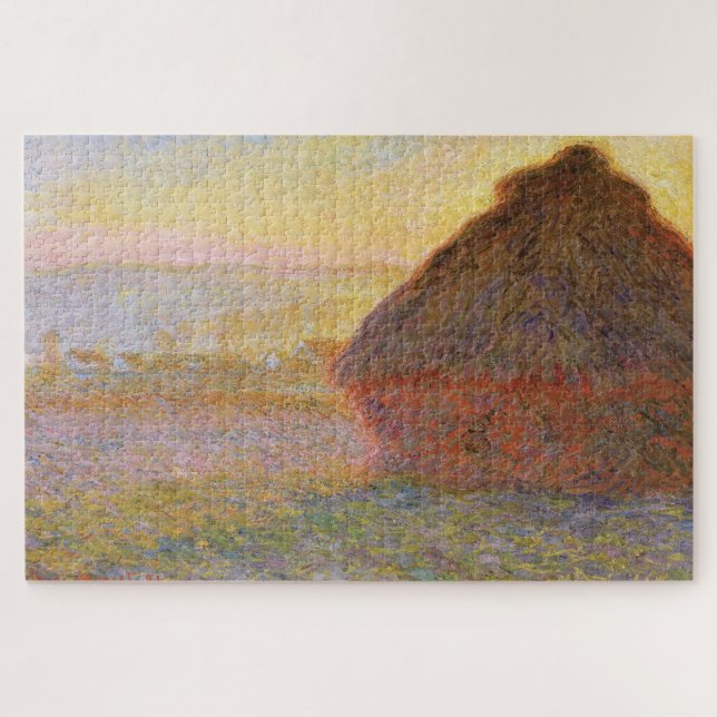 Puzzle Grainstack (Puesta de sol) de Claude Monet (1890–1 (Horizontal)