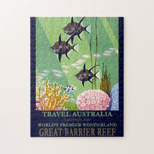 Puzzle Gran Barrera de Coral de Australia Queensland Vint