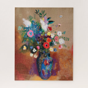 Puzzle Gran Bouquet en una barraca azul de Odilon Redon