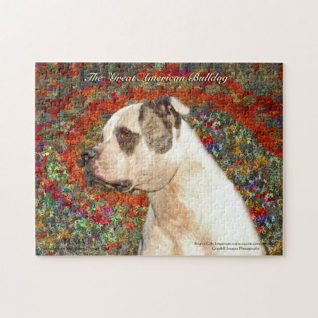 Puzzle Gran bulldog americano (Horizontal)