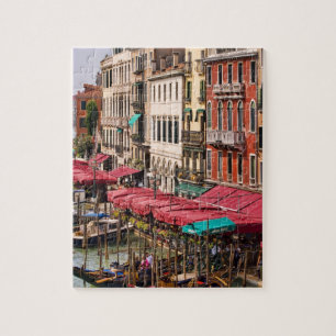 Puzzle Gran Canal de Venecia Italia con barcas góndola