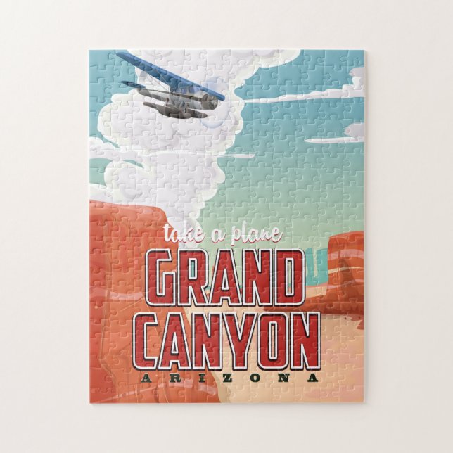 Puzzle Gran Cañón viajes vintage. (Vertical)