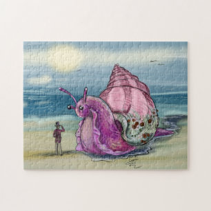 Puzzle Gran caracol marino rosa
