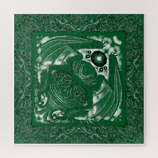 Puzzle Gran Cthulhu Glow Green (Vertical)