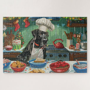Puzzle Gran Danesa de repostería navideña: Navidades fest