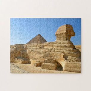 Puzzle Gran Esfinge de Giza con pirámide de Khafre - Egip